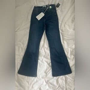 NWT Celebrity Pink High Rise Flare Flower Jeans